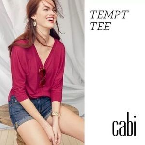 🦄Pink CABI blouse 3/4 sleeve casual tempt blouse